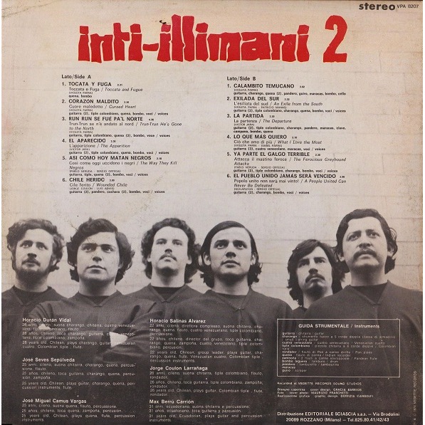 Retro del dico Inti-illimani 2