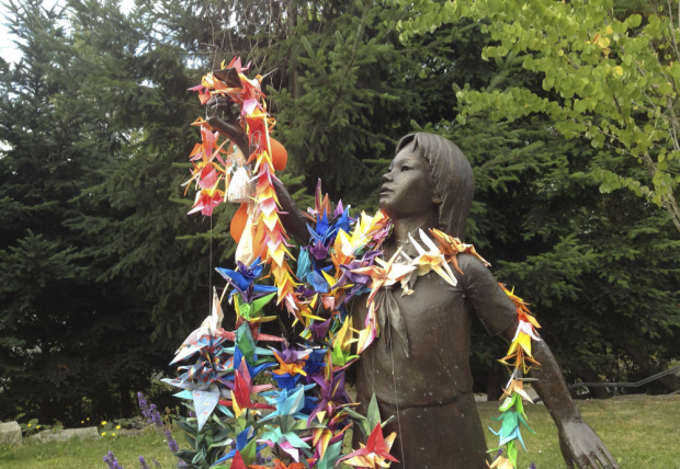 Statua rappresentante Sadako Sasaki